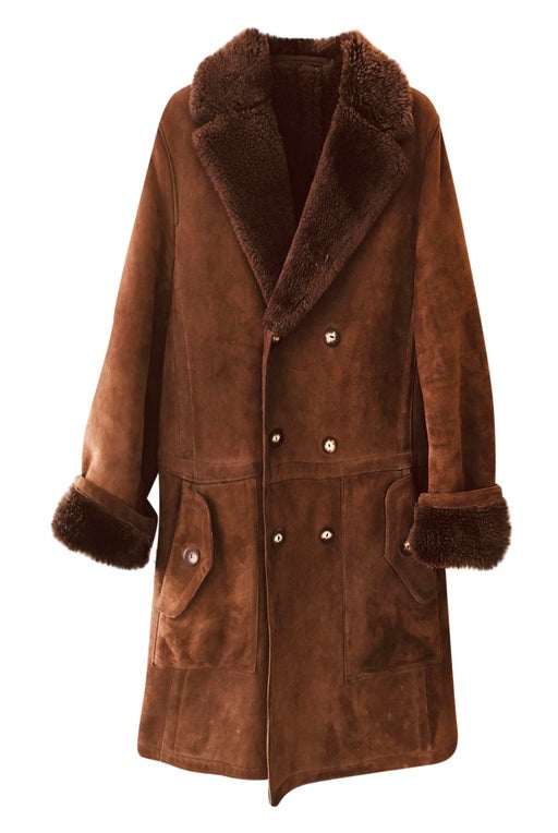 Manteau peau lainée