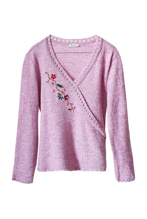 Pull à fleurs