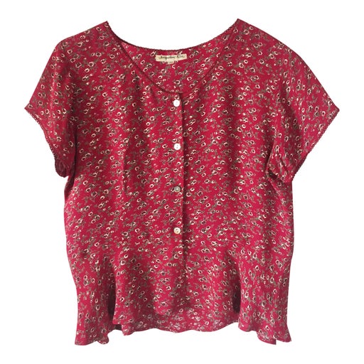 Top à fleurs