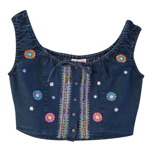 Crop top en jean
