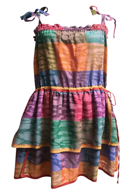 Mini robe multicolore