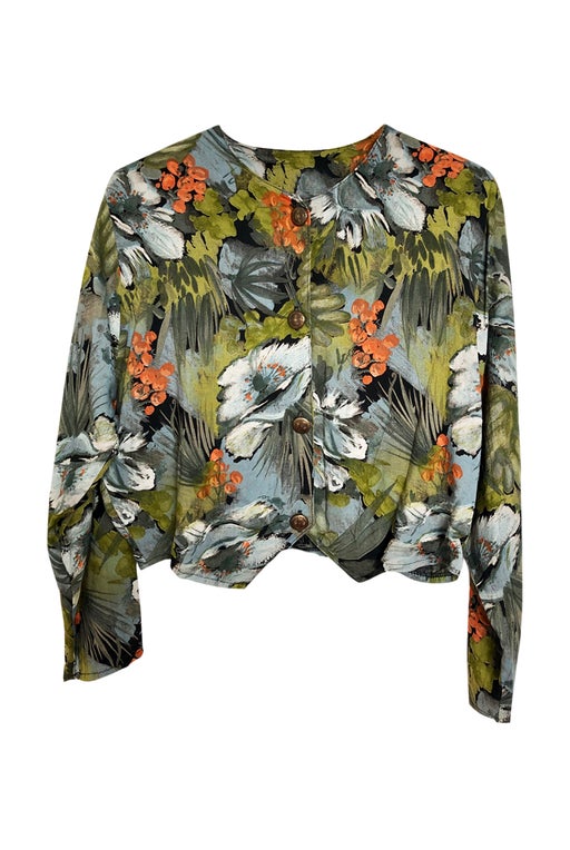 Blouse à fleurs