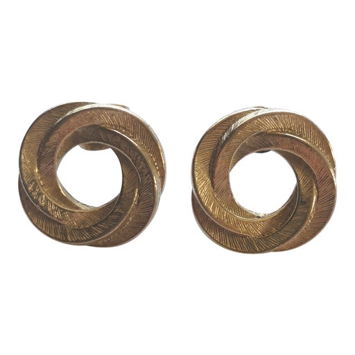 Boucles d'oreilles en métal doré