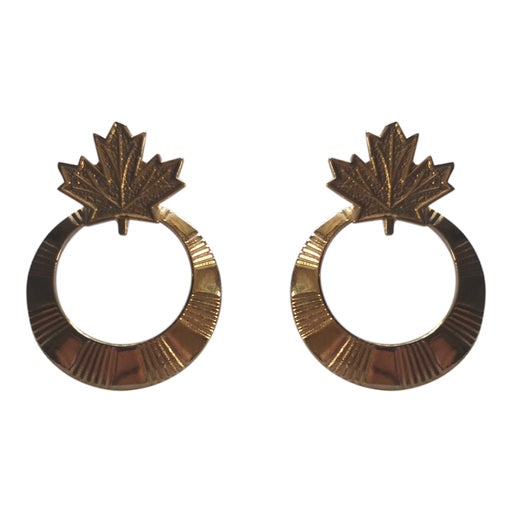 Boucles d'oreilles en métal doré