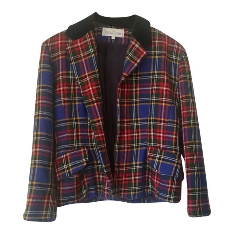 Veste online tartan femme