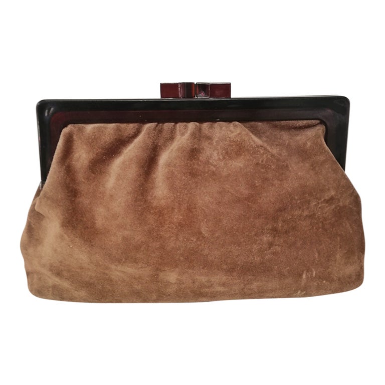 Pochette en daim sale