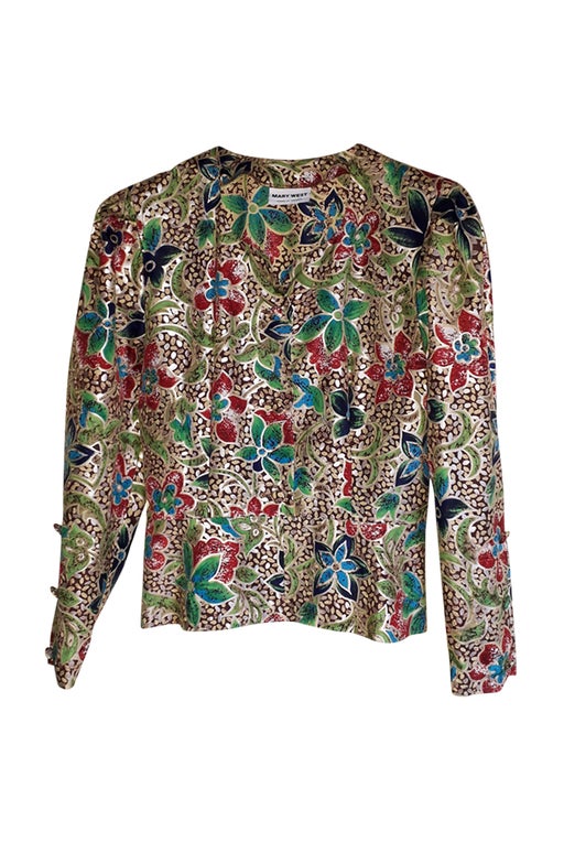 Blouse à fleurs