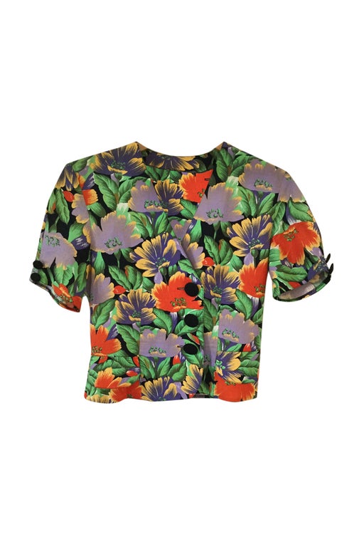 Blouse à fleurs