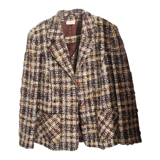 Blazer et gilet en tweed
