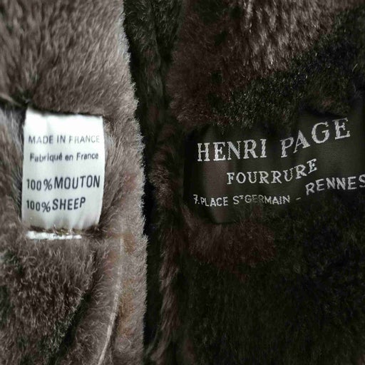 Manteau peau lainée