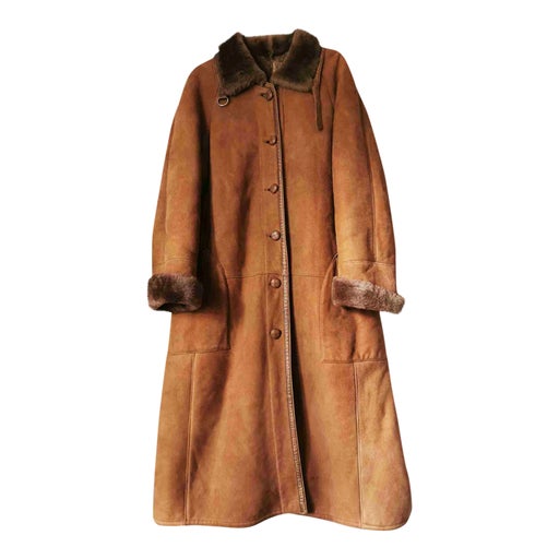 Manteau peau lainée