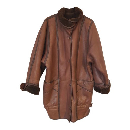 Manteau en peau lainée