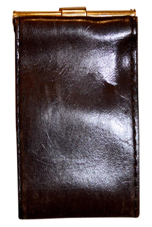 Porte monnaie en cuir
