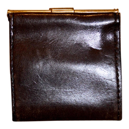 Porte monnaie en cuir