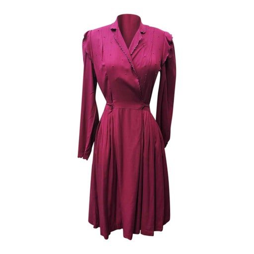 Robe portefeuille fuchsia
