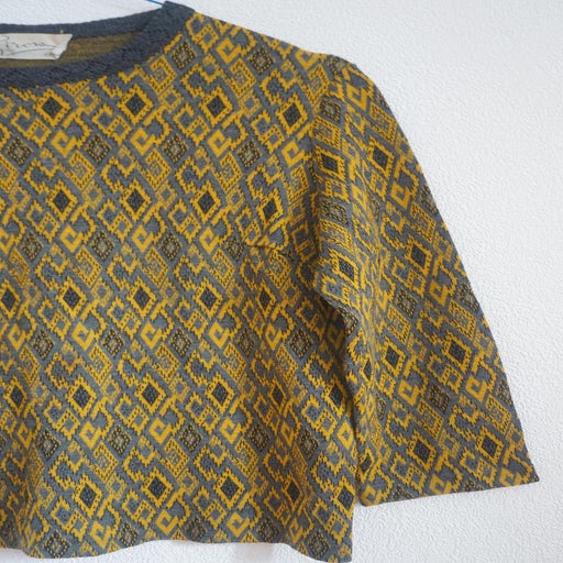 Pull en maille à motifs