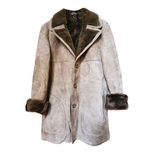 Manteau en peau retournée
