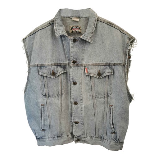 Veste sans manches en jean