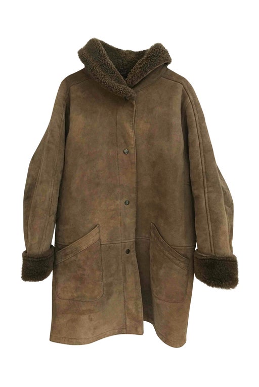 Manteau en peau lainée