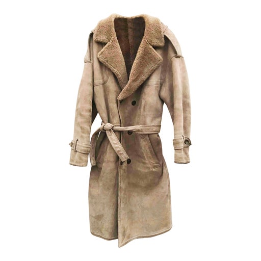 Manteau en peau lainée