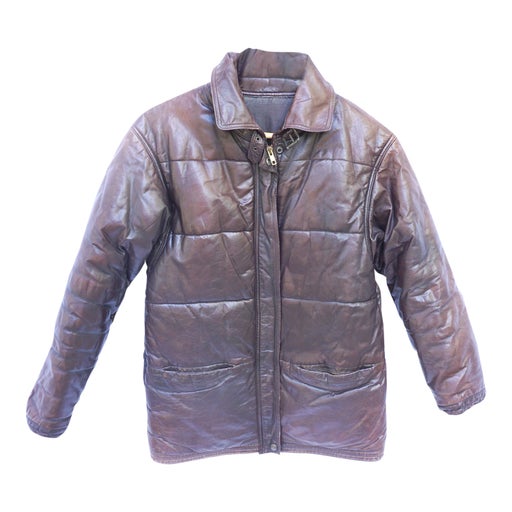 Doudoune en cuir