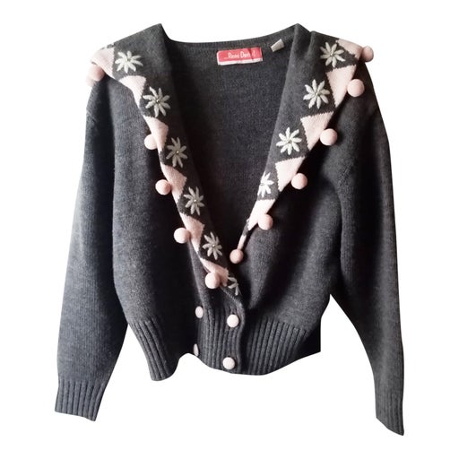 Cardigan à pompons