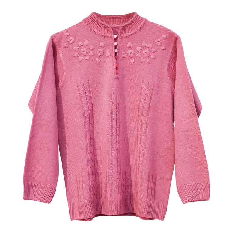 Pull brodé top
