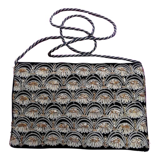 Sac en velours et soie