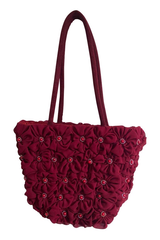 Sac en satin et velours