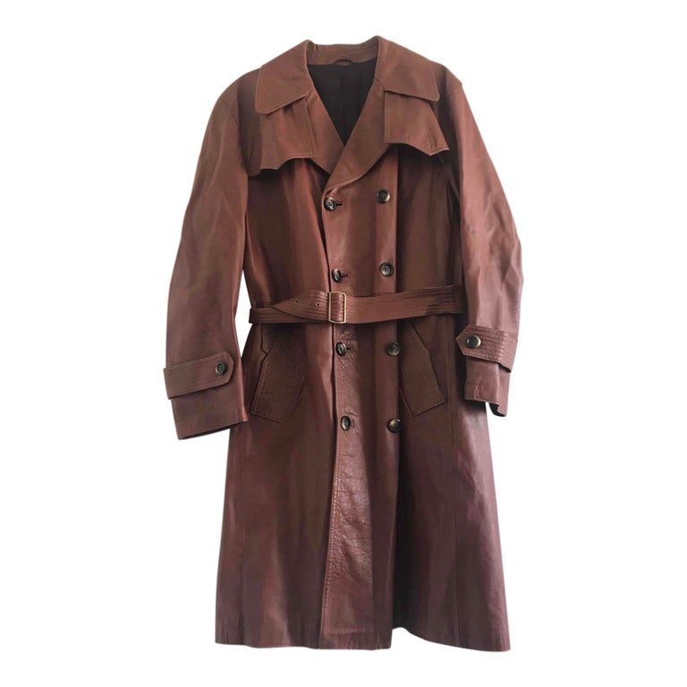 Trench en cuir