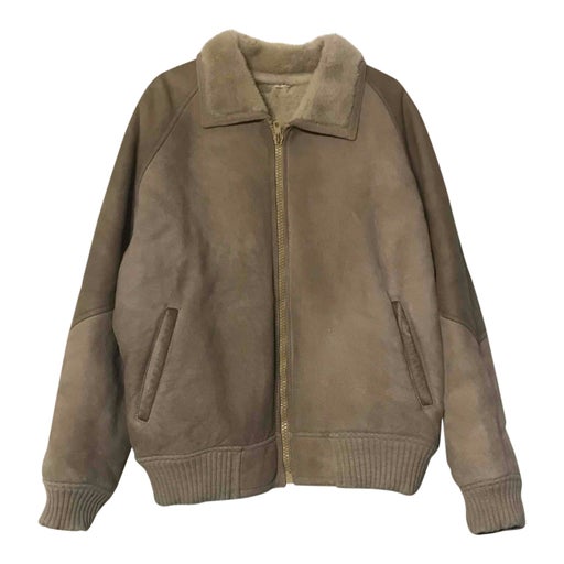 Blouson en peau lainée