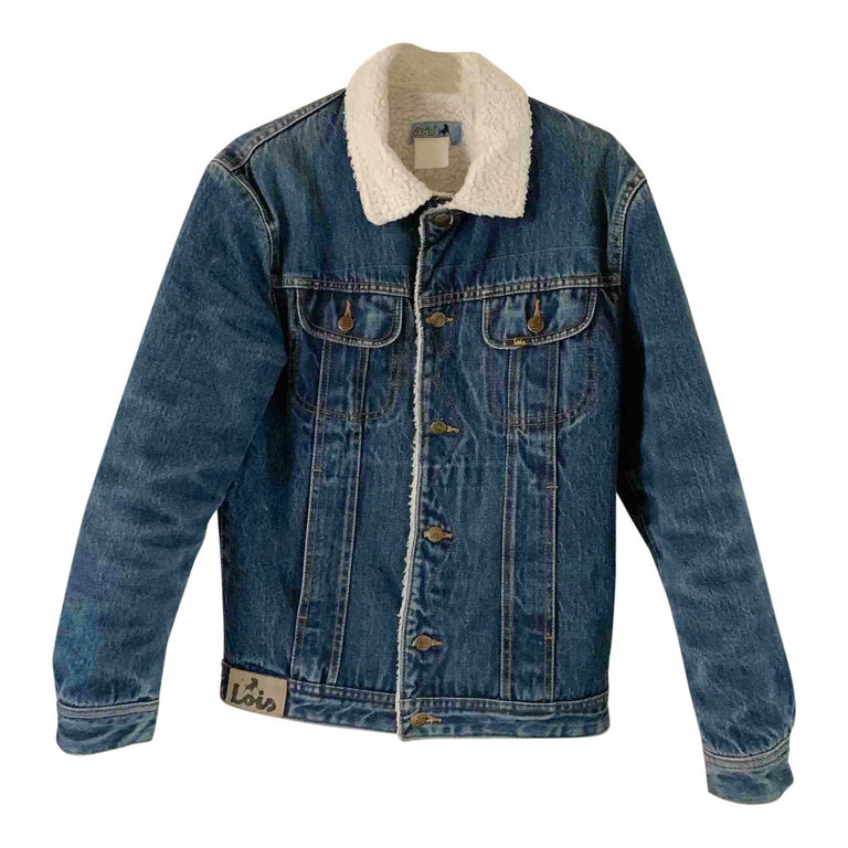 Veste en on sale jean fourré