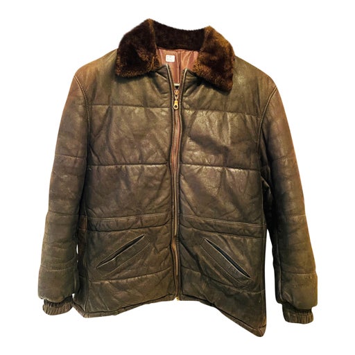 Doudoune en cuir for women Imparfaite