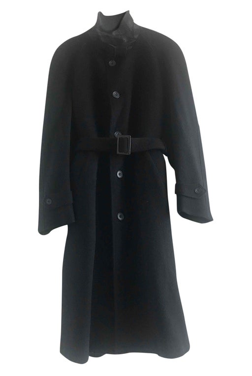 Manteau ceinturé en laine