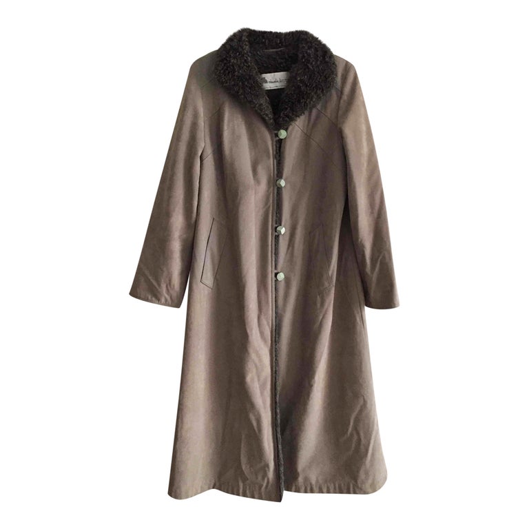Manteau long fourré top femme