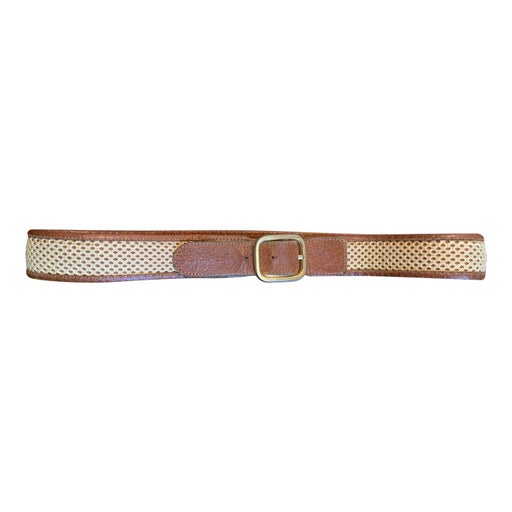 Ceinture en cuir et tissu