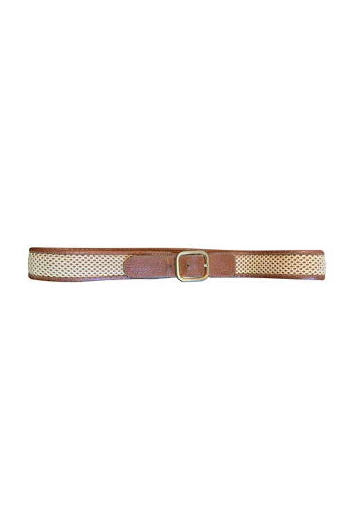 Ceinture en cuir et tissu