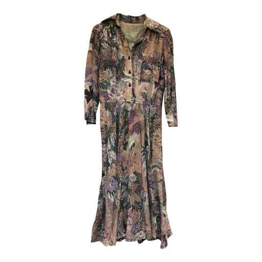 Robe longue à fleurs