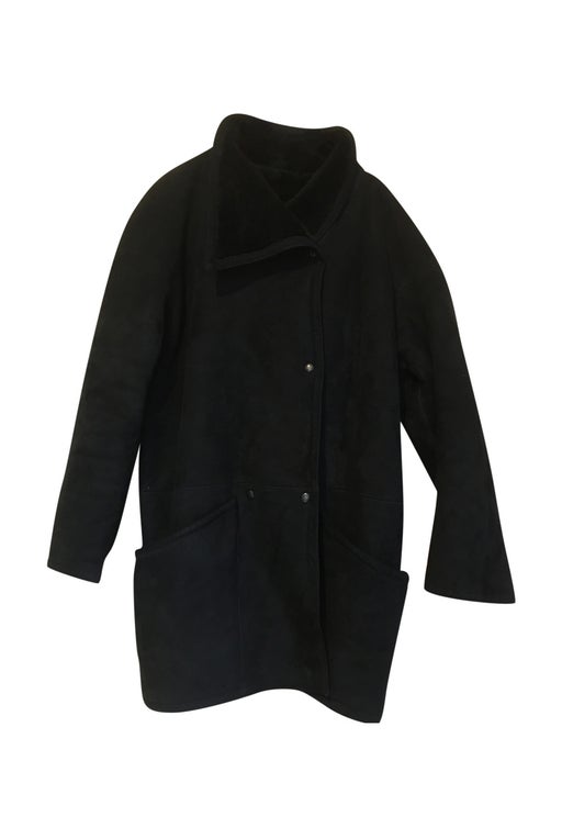 Manteau en peau lainée