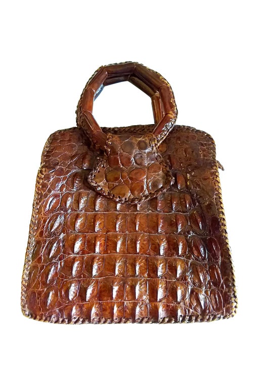 Mini sac en crocodile