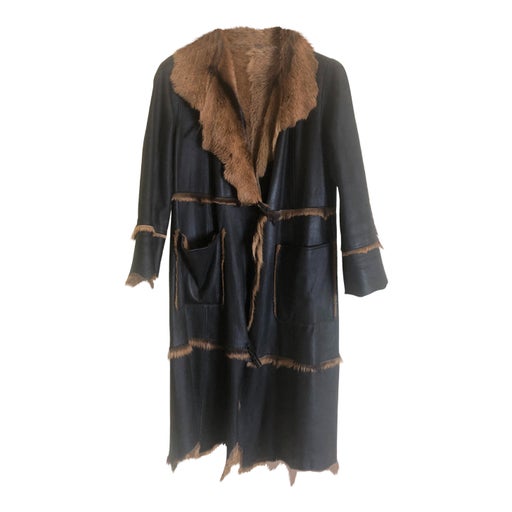 Manteau en cuir réversible