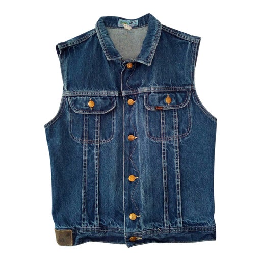Veste sans manches en jean