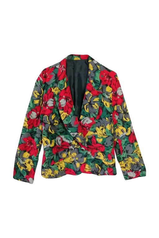 Blazer à fleurs