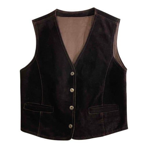 Gilet en daim