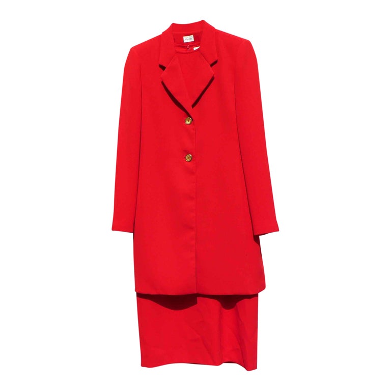 Robe tailleur rouge deals