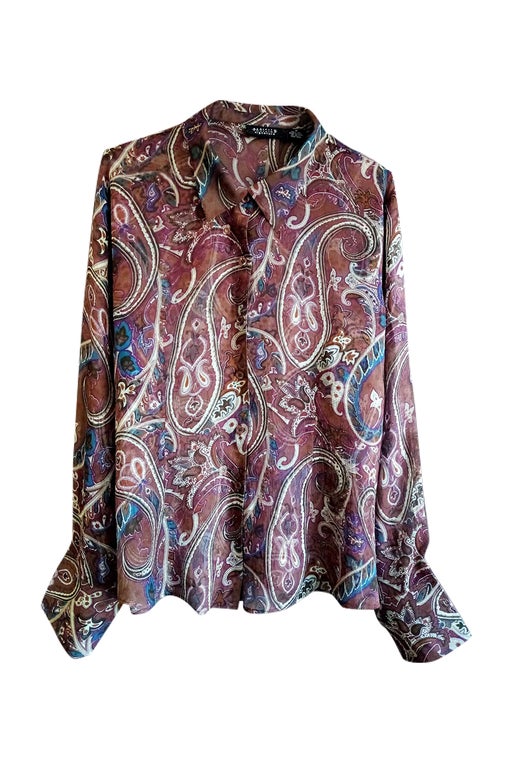 Chemise Paisley en soie