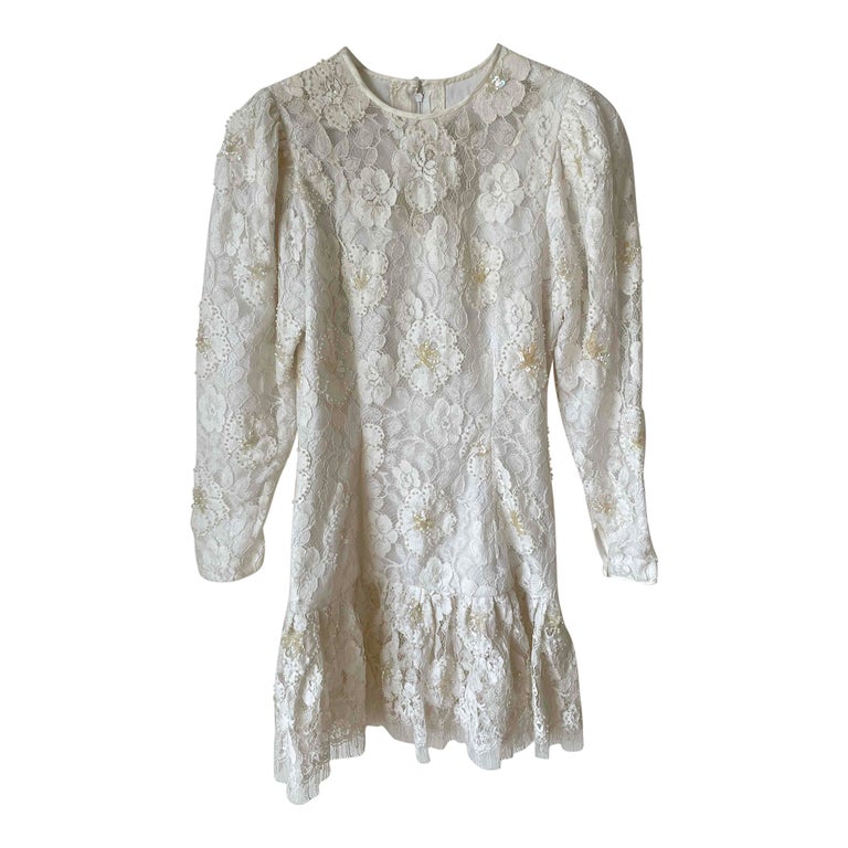 Mini robe en dentelle 80's