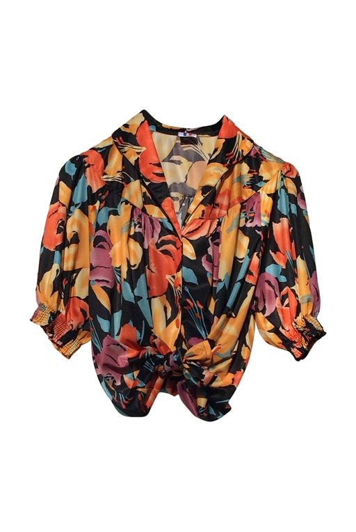 Blouse à fleurs