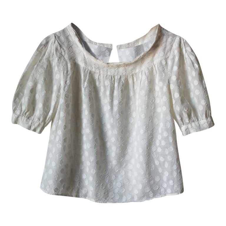 Blouse en coton et soie Cacharel