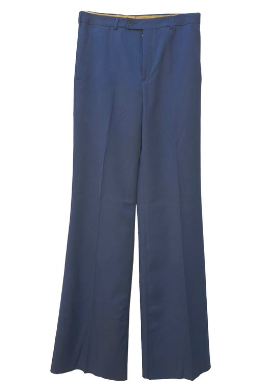 Pantalon flare bleu